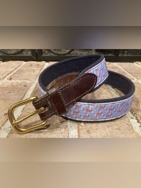 Vineyard Vines Men’s, American Flag Whale Canvas Club Belt